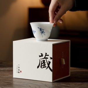 3.4 Fl Oz/115 Ml Antique Hand Painted Phalaenopsis Ceramic Kung Fu Tea Cup