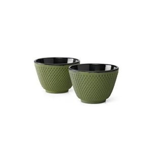 4.1 Fl Oz/120 Ml Green Particle Cast Iron Tea Cup