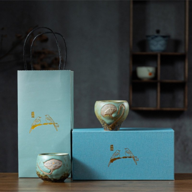 4.1 Fl Oz/120 Ml Red And Green Lotus Seedpod Pottery Gongfu Tea Cups 4.1 Fl Oz/120 Ml Red And Green Lotus Seedpod Pottery Gongfu Tea Cups