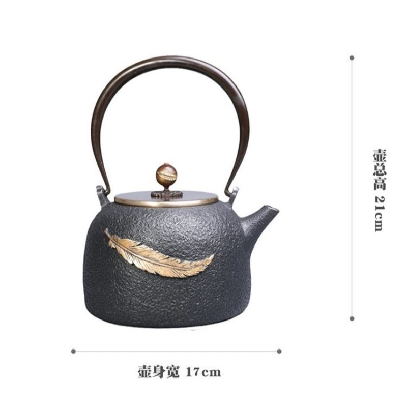 40.6 Fl Oz Handmade Black Crab Pattern Cast Iron Asian Teapot Vintage 40.6 Fl Oz Handmade Black Crab Pattern Cast Iron Asian Teapot Vintage