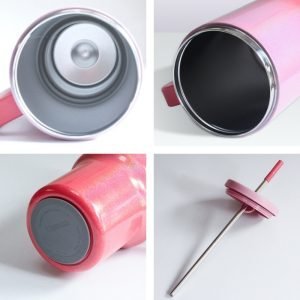 20.3 Fl Oz-30.4 Fl Oz Portable Coffee And Tea Thermal Cups Stainless With Straw