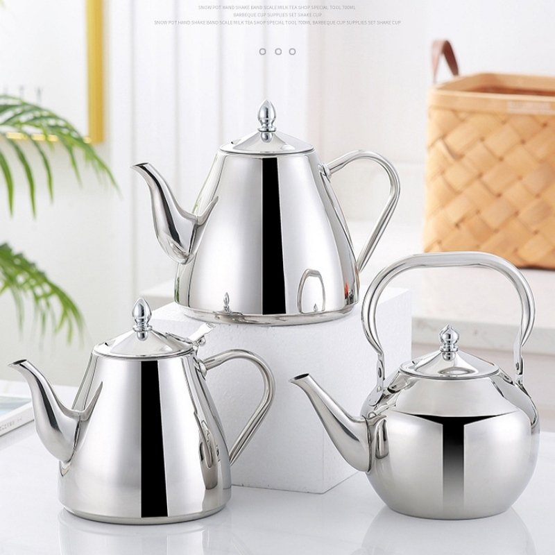 40.6 Fl Oz/1200 Ml Retro Gooseneck Teapots Stainless Steel Tea Kettle For Stove 40.6 Fl Oz/1200 Ml Retro Gooseneck Teapots Stainless Steel Tea Kettle For Stove