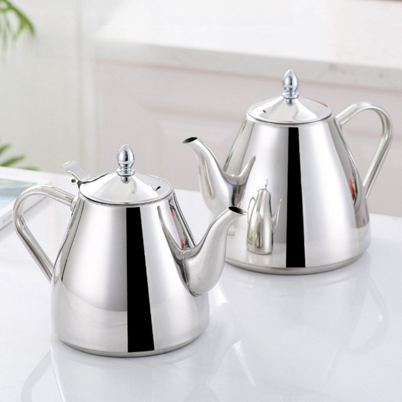 40.6 Fl Oz/1200 Ml Retro Gooseneck Teapots Stainless Steel Tea Kettle For Stove 40.6 Fl Oz/1200 Ml Retro Gooseneck Teapots Stainless Steel Tea Kettle For Stove