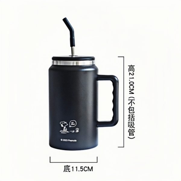 42.3 Fl Oz/1250 Ml Gradient Color Large Tumbler Cup Stainless With Portable Handle And Straw