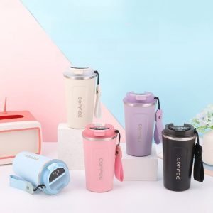 20.3 Fl Oz/600 Ml Cute Patterns Stainless Steel Thermos Portable Tea Cups For Kids