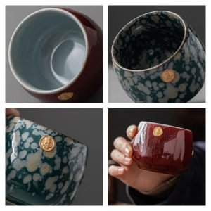 6.1 Fl Oz/180 Ml Traditional Handmade Japanese Ceramic Tea Cups Vintage