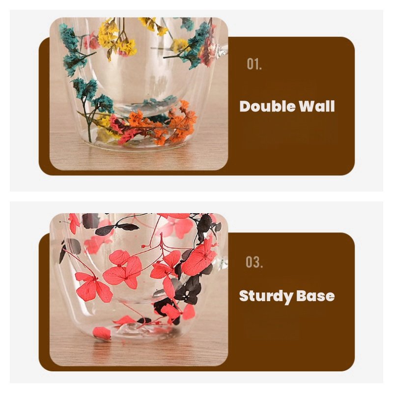 10.1 Fl Oz/300 Ml Green And Pink Christmas Tree And Santa Claus Glass Tea Cups With Lid 10.1 Fl Oz/300 Ml Green And Pink Christmas Tree And Santa Claus Glass Tea Cups With Lid