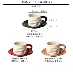 6.8 Fl Oz/200 Ml Vintage Elegant Hand Painted Flower Bone China Porcelain Tea Cups And Saucers Set Of 4