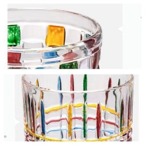 15.2 Fl Oz/450 Ml Transparent Glass Tea Mug With Purple Clay Infuser And Handle