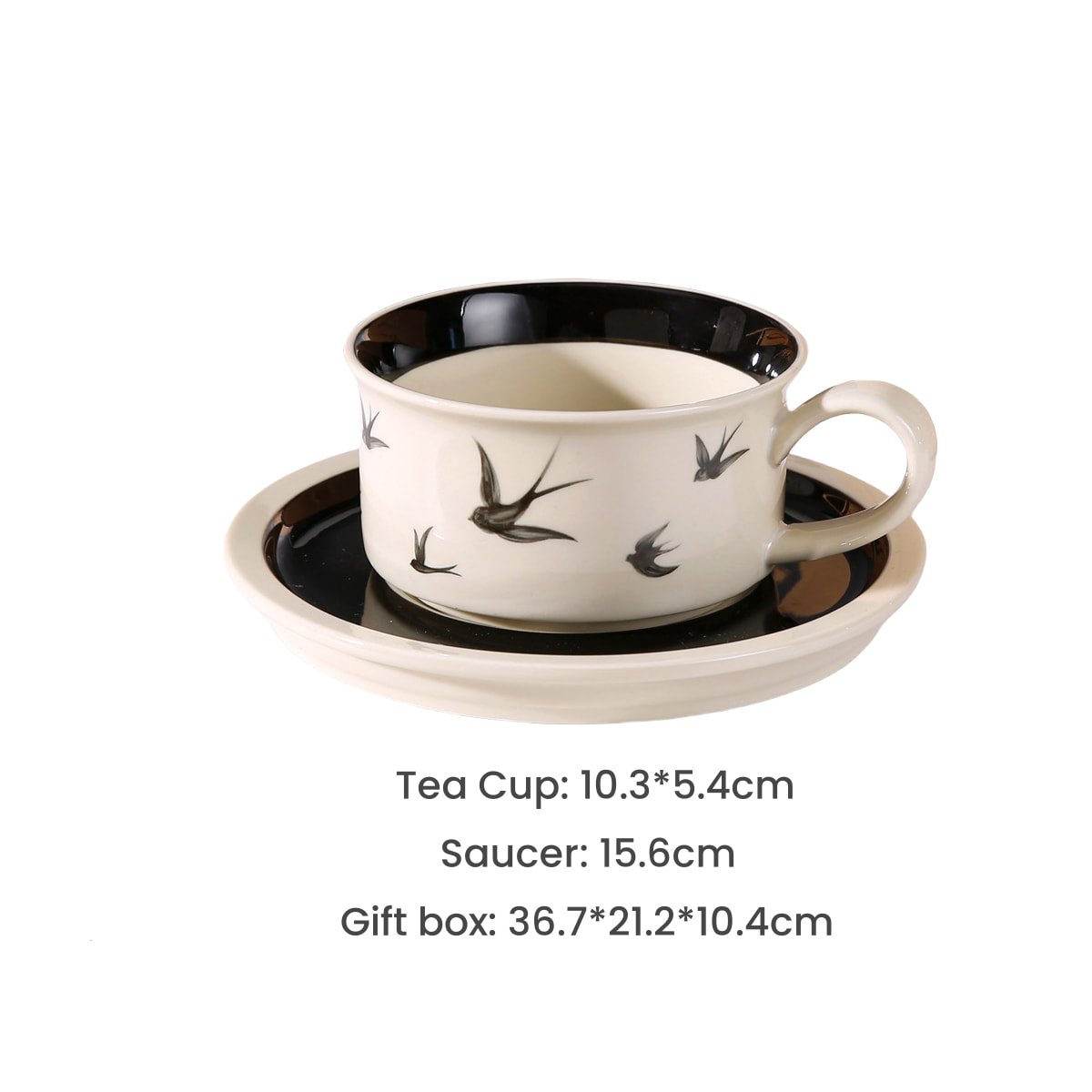 6.8 Fl Oz/200 Ml Vintage Rose Flower Bone China Porcelain Coffee Tea Cups And Saucers Set Of 12 6.8 Fl Oz/200 Ml Vintage Rose Flower Bone China Porcelain Coffee Tea Cups And Saucers Set Of 12