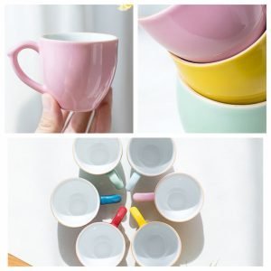 8.8 Fl Oz/260 Ml Premium Celadon Porcelain Tea Cup And Saucer Gift Set Of 2