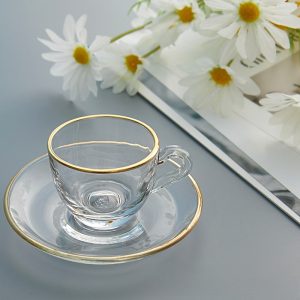 7.4 Fl Oz/220 Ml English Beautiful Floral Fine Bone China Porcelain Tea Cup And Saucer Set For Sale