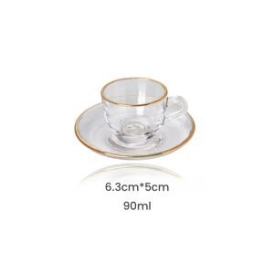 7.4 Fl Oz/220 Ml English Beautiful Floral Fine Bone China Porcelain Tea Cup And Saucer Set For Sale