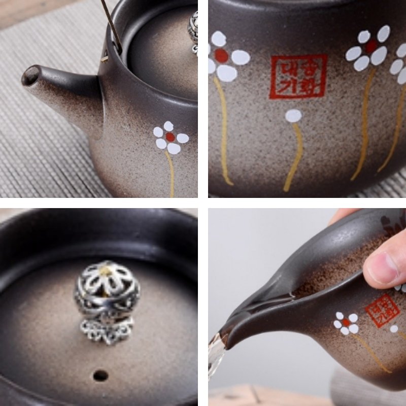 Antique Hand Painted Plum Blossom Ceramic Japanese Tea Set Gift Antique Hand Painted Plum Blossom Ceramic Japanese Tea Set Gift