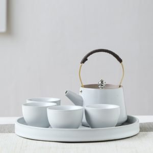 Best Ru White Porcelain Handmade Japanese Tea Ceremony Set