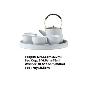 Best Ru White Porcelain Handmade Japanese Tea Ceremony Set
