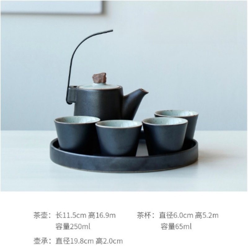 Antique Ice Crackle Glaze Lotus Seedpod Ceramic Japanese Tea Set Antique Ice Crackle Glaze Lotus Seedpod Ceramic Japanese Tea Set
