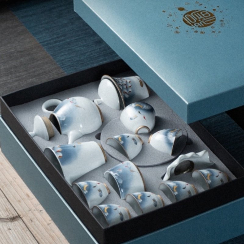 Antique Ice Crackle Glaze Lotus Seedpod Ceramic Japanese Tea Set Antique Ice Crackle Glaze Lotus Seedpod Ceramic Japanese Tea Set