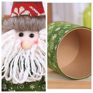 Decorative Christmas Doll Gift Candy Bar Display Jars In Bulk For Candy Table With Lids