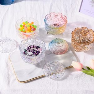 European Style Butterfly Glass Crystal Ideas For Candy Jars With Lids