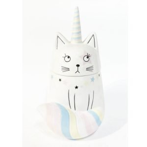 Funny Modern Cat-shaped Holiday Gift Candy Buffet Jars With Personalized Lids