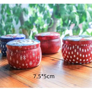 Funny Personalized Christmas Mini Cute Decorated Bulk Candy Jars For Dessert Table With Lids