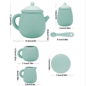 Cute Colorful Wood Afternoon Childs Tea Party Sets For Kids And Girls