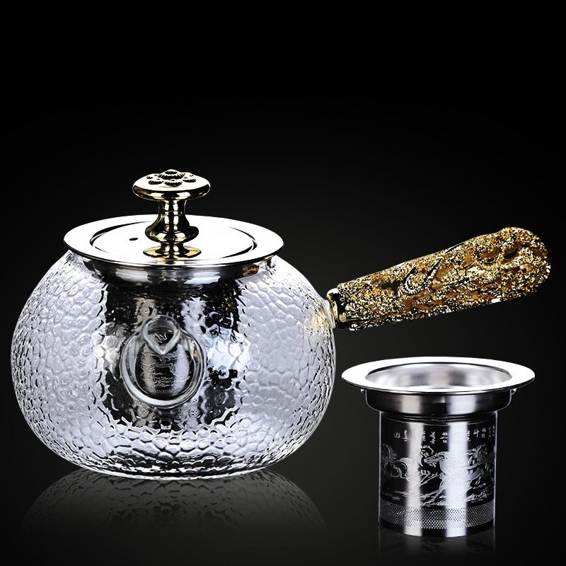 Transparent Clear Glass Heat Resistant Tea Set For Blooming Tea Transparent Clear Glass Heat Resistant Tea Set For Blooming Tea