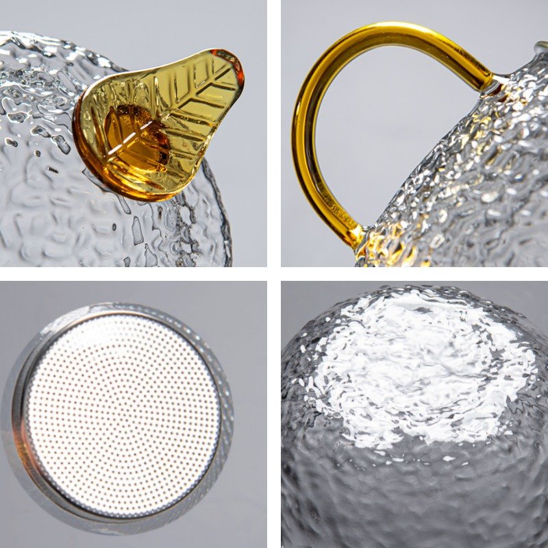 Beauty Crystal Clear Handmade Heat Resistant Gaiwan Gift Glass Tea Set Beauty Crystal Clear Handmade Heat Resistant Gaiwan Gift Glass Tea Set