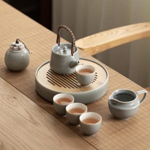 Hand Painted Flower Antique Porcelain Japanese Tea Set
