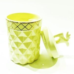 Large Capacity Funny Christmas Elk M&m Ceramic Decorative Gift Candy Jar With Lids