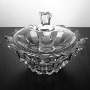 Large Crystal Glass Hard Fruit Candy Jar Display Gift Ideas With Lid For Party