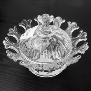 Large Personalized Funny Contour Relief Best Candy For Office Clear Glass Candy Jar Gift