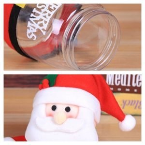 Large Plastic Cute Mason Jar Christmas Candy Dispenser Buffet Gift Ideas With Lid
