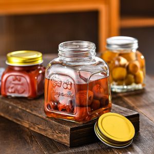 Multi-functional Personalized For Mason Candy In Glass Jars With Gold And Silver Lids