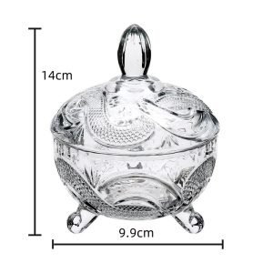 Personalized Dragon Design Glass M&m Christmas Candy Bar Jar Vintage Gift With Lid