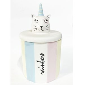 Personalized Modern Best Cute Cat Bulk Ceramic Candy Display Jars With Lids