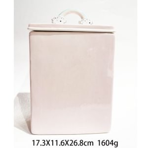 Personalized Pink Gift Candy Corn Cookie Jar Largre With Lids For Party