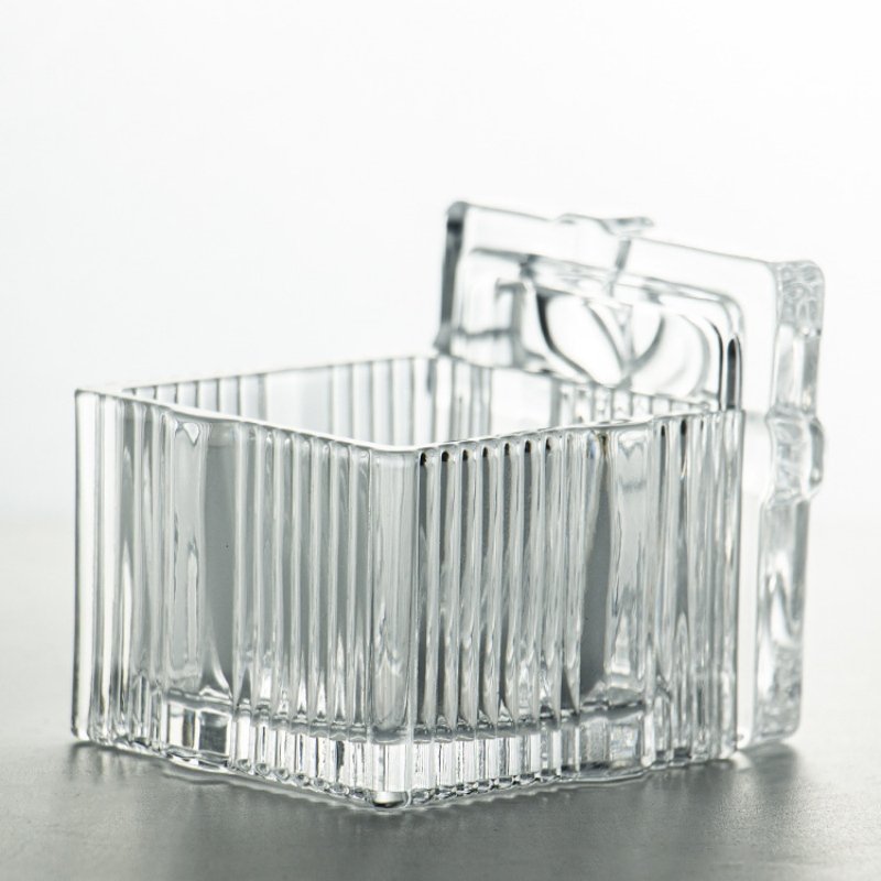 Small Square Valentine Glass Chocolate Candy Display Jars In Bulk With Bow-tied Lid For Weddings Small Square Valentine Glass Chocolate Candy Display Jars In Bulk With Bow-tied Lid For Weddings