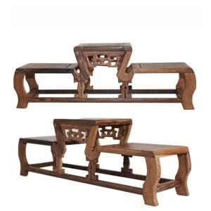Champion's Wood Stand Wooden Display Shelf For Tea Cup And Mug