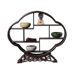 Crabapple Solid Wood Tea Cup Holder Display Stand Shelf