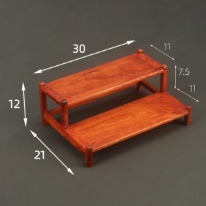 Rosewood Tea Cup And Saucer Set Display Stand