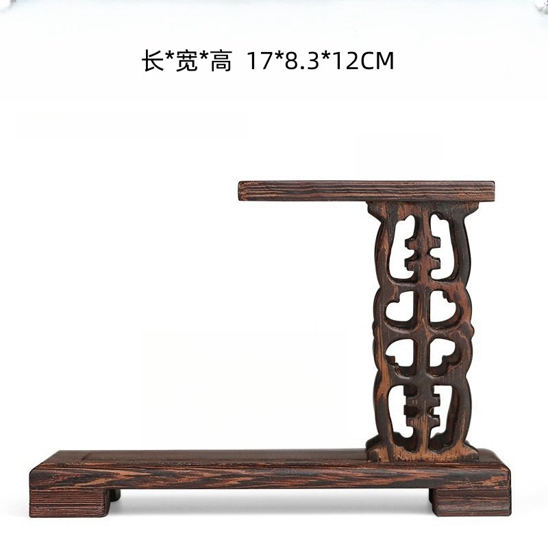 Rectangular Carving Wood Tea Cup And Towel Holder Display Stand Shelf Rectangular Carving Wood Tea Cup And Towel Holder Display Stand Shelf