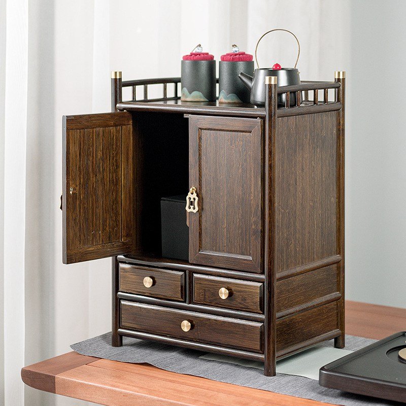 Door Creative Antique Wooden Tea Cup Holder Stand Shelf Box Door Creative Antique Wooden Tea Cup Holder Stand Shelf Box