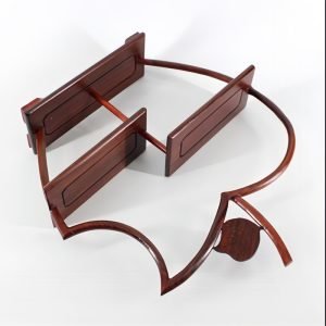 Antique Chinese Apple Rosewood Display Stand And Shelf For Tea Cup