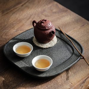 Black Stone Chinese Retro Tea Boat