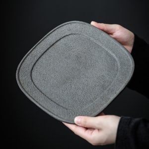 Black Stone Chinese Retro Tea Boat