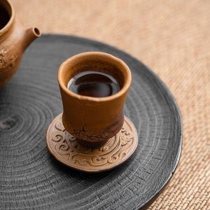 Sauce Glaze Clay Pottery Retro Tea Boat