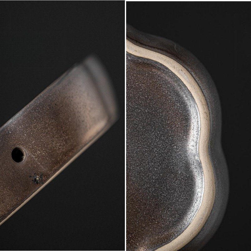 Handcrafted Ceramic Lotus Theme Chinese Style Tea Boat Handcrafted Ceramic Lotus Theme Chinese Style Tea Boat