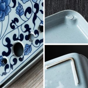 Chinese Traditional Style Ceramic Tea Boat